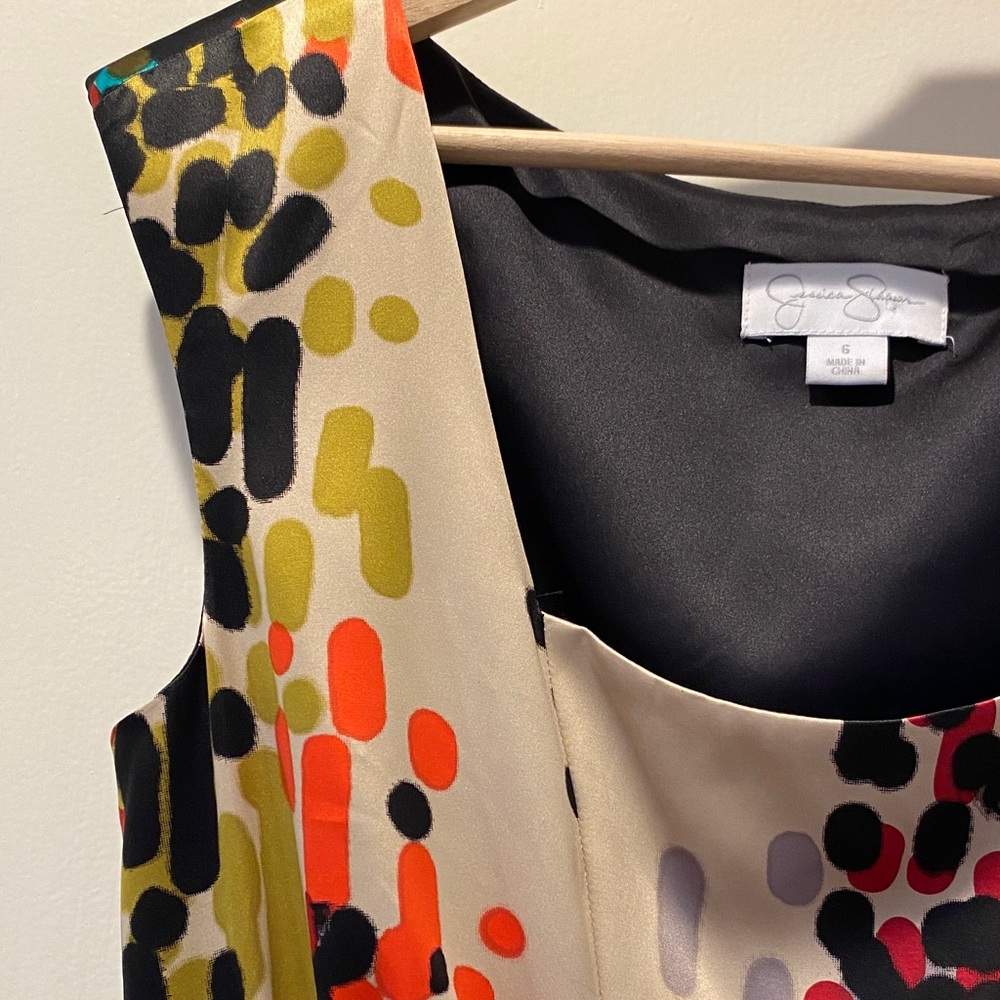 Jessicas simpson , Colorful Abstract Print Dress - Picture 6 of 14